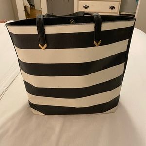Stella and dot striped tote
